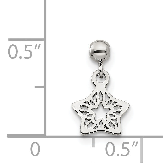Sterling Silver Mio Memento Dangle Star Charm