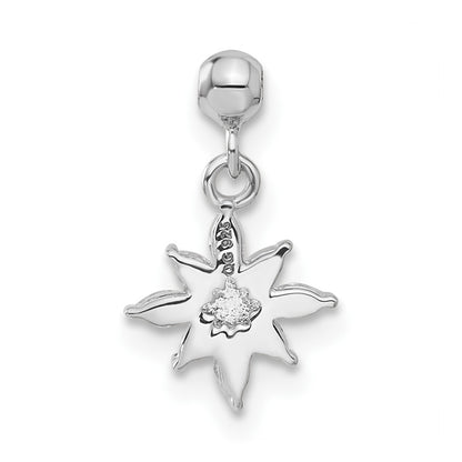 Sterling Silver Mio Memento Cz Dangle Star Charm