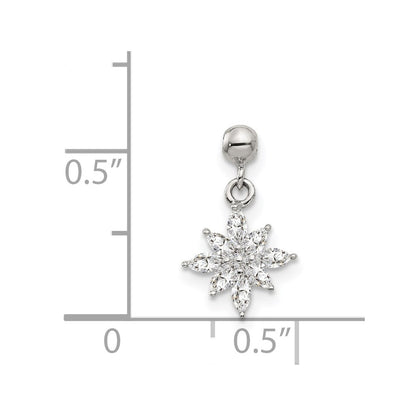 Sterling Silver Mio Memento Cz Dangle Star Charm
