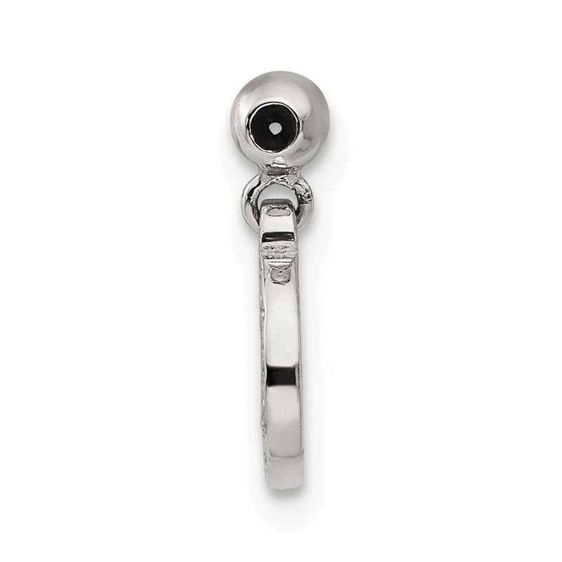 Sterling Silver Mio Memento Cz Dangle Circle Charm