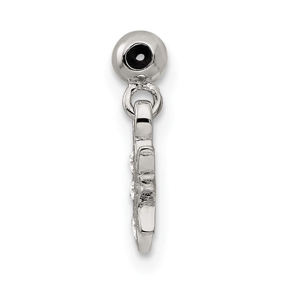 Sterling Silver Mio Memento Cz Dangle Star Charm