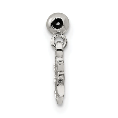 Sterling Silver Mio Memento Cz Dangle Star Charm