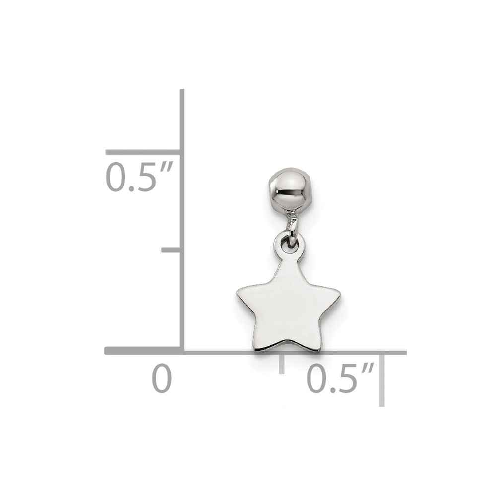 Sterling Silver Mio Memento Dangle Star Charm