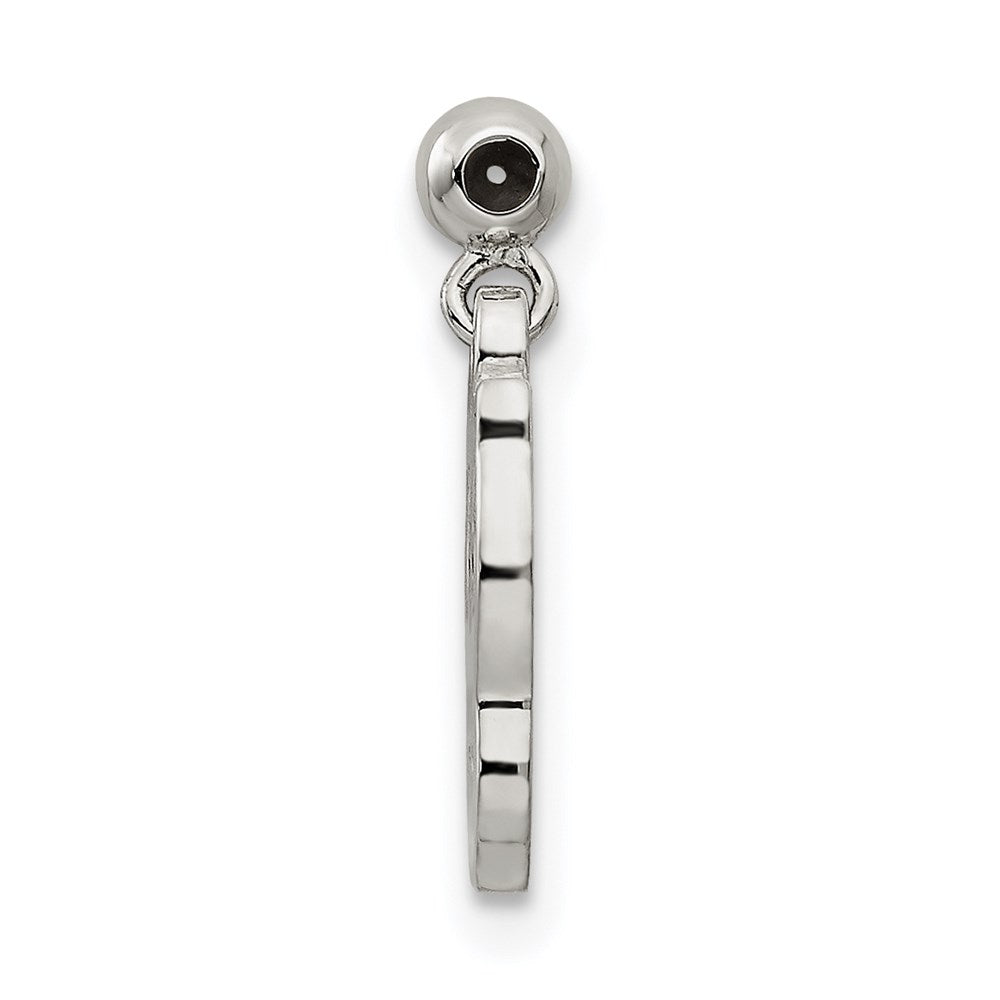 Sterling Silver Mio Memento Enamel Dangle Owl Charm