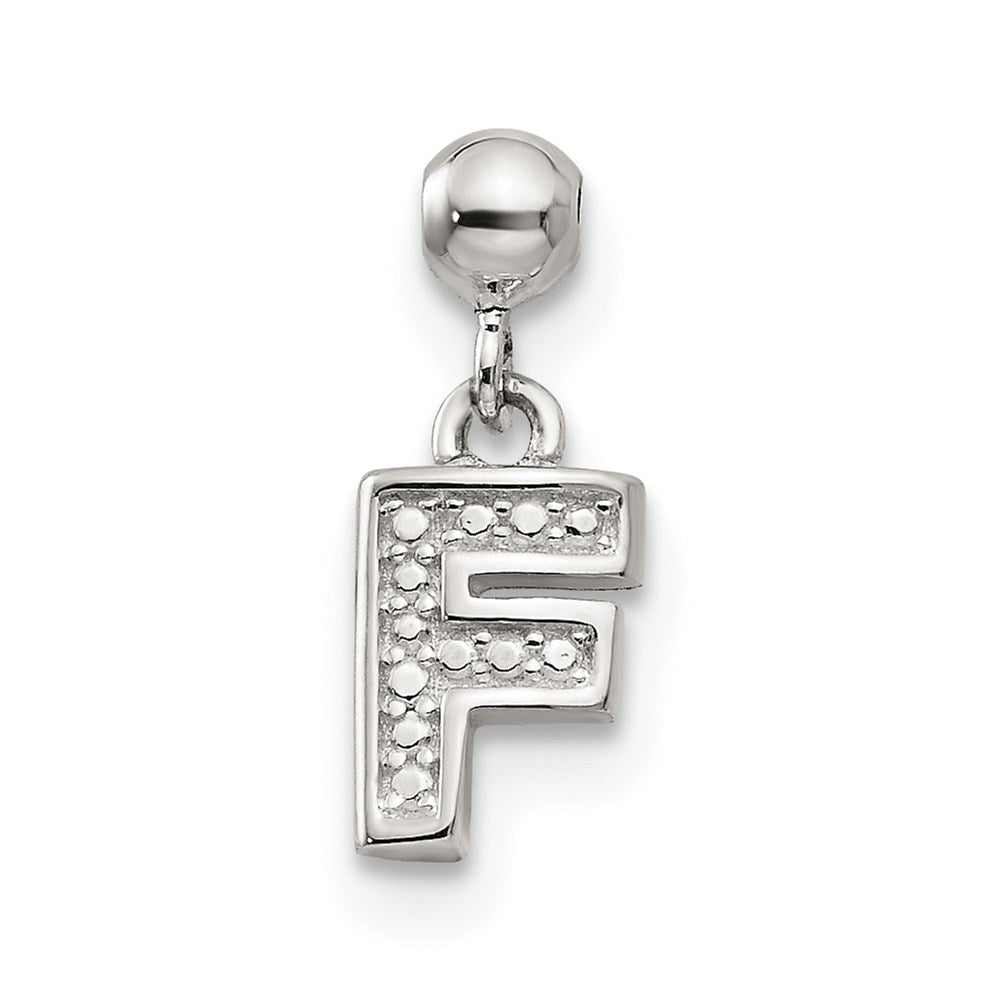 Sterling Silver Mio Memento Letter F Dangle Initial Charm