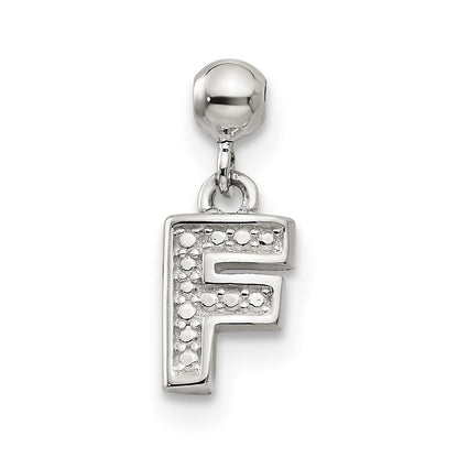 Sterling Silver Mio Memento Letter F Dangle Initial Charm