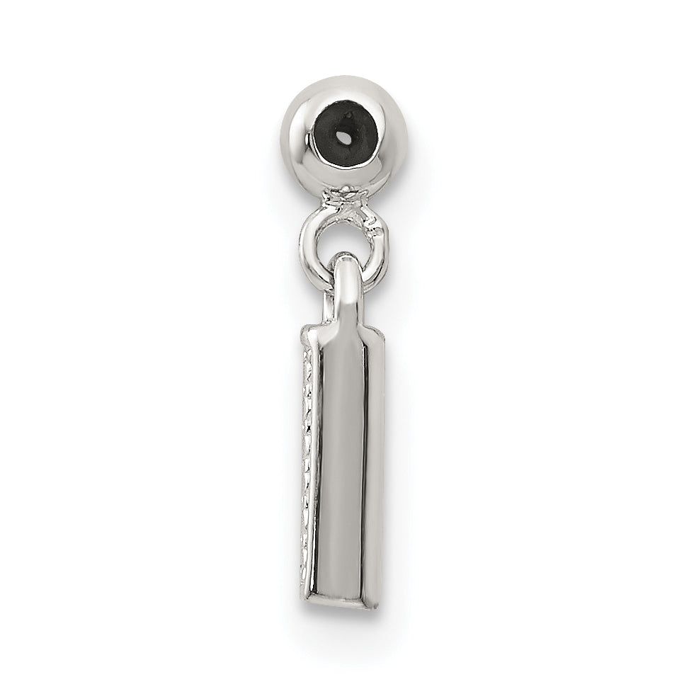 Sterling Silver Mio Memento Letter I Dangle Initial Charm