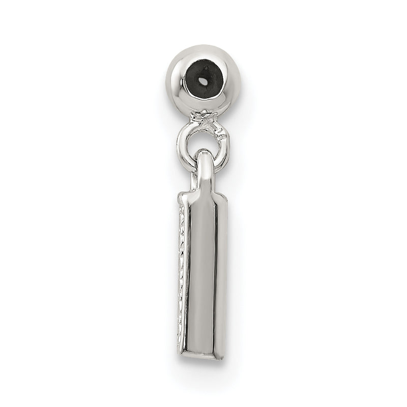 Sterling Silver Mio Memento Letter I Dangle Initial Charm