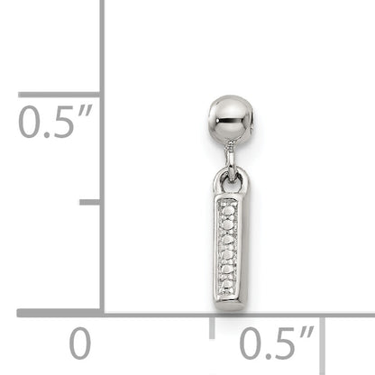 Sterling Silver Mio Memento Letter I Dangle Initial Charm