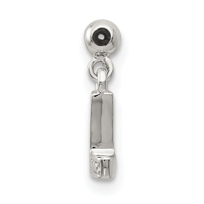 Sterling Silver Mio Memento Letter P Dangle Initial Charm