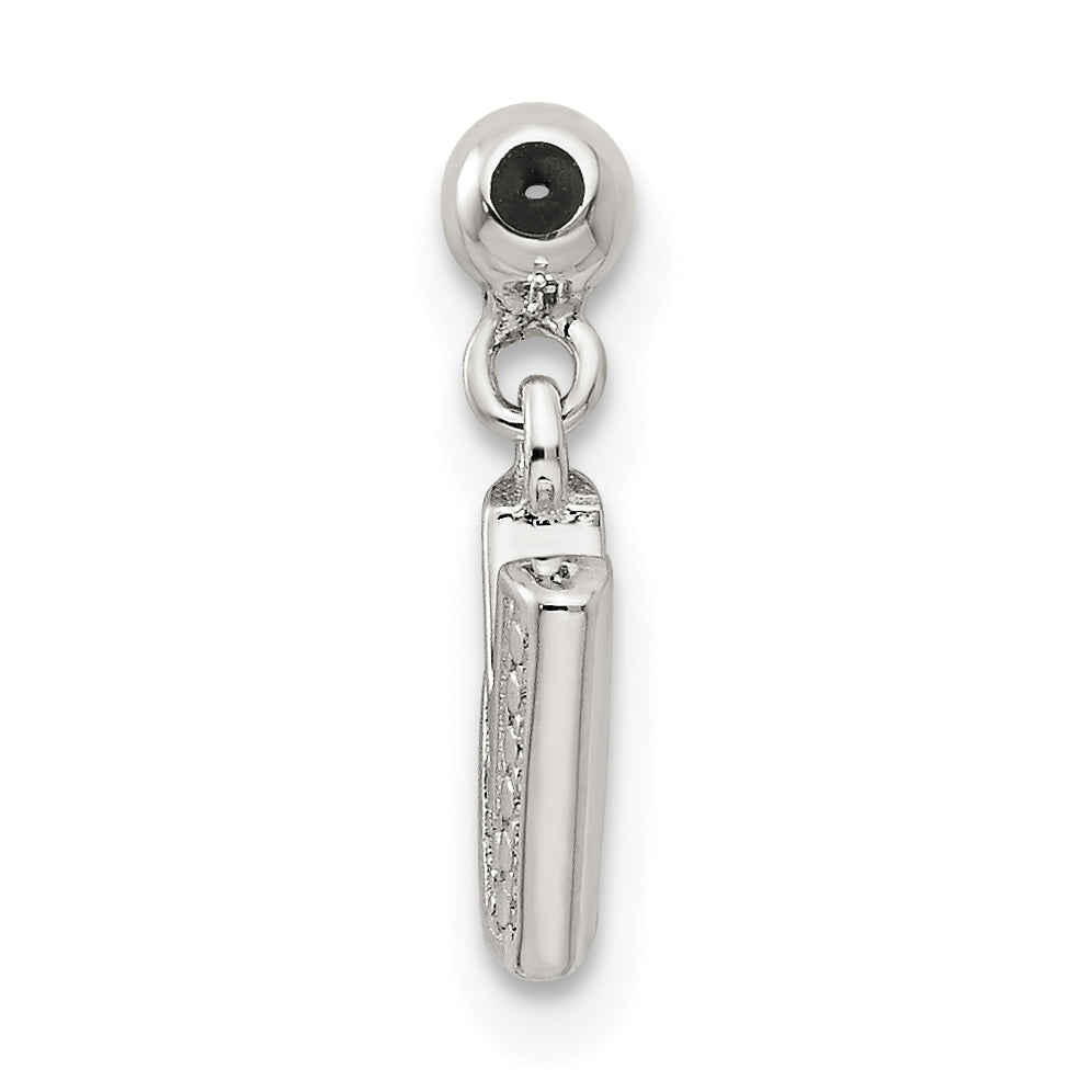 Sterling Silver Mio Memento Letter N Dangle Initial Charm