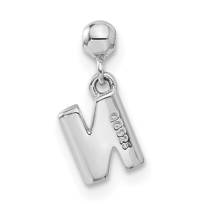Sterling Silver Mio Memento Letter N Dangle Initial Charm