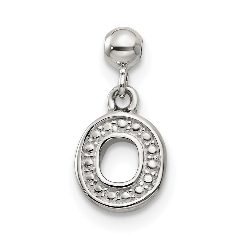 Sterling Silver Mio Memento Letter O Dangle Initial Charm