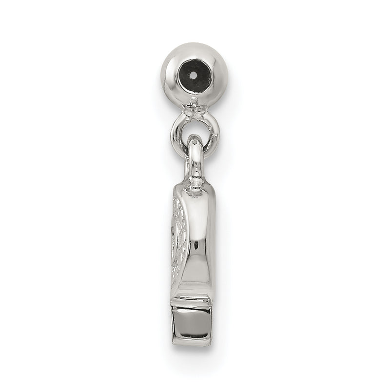 Sterling Silver Mio Memento Letter P Dangle Initial Charm