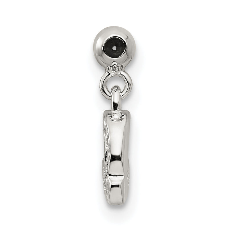 Sterling Silver Mio Memento Letter Q Dangle Initial Charm