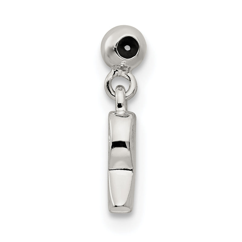 Sterling Silver Mio Memento Letter R Dangle Initial Charm