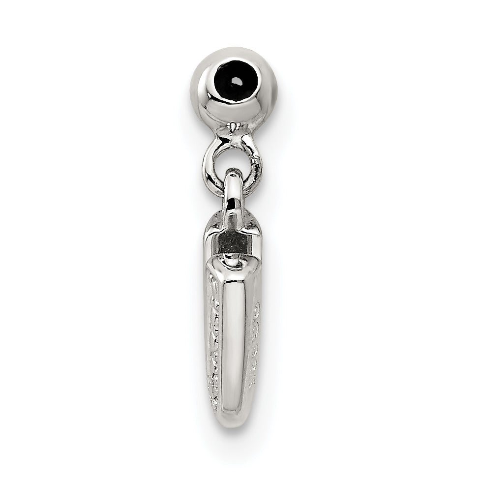 Sterling Silver Mio Memento Letter U Dangle Initial Charm