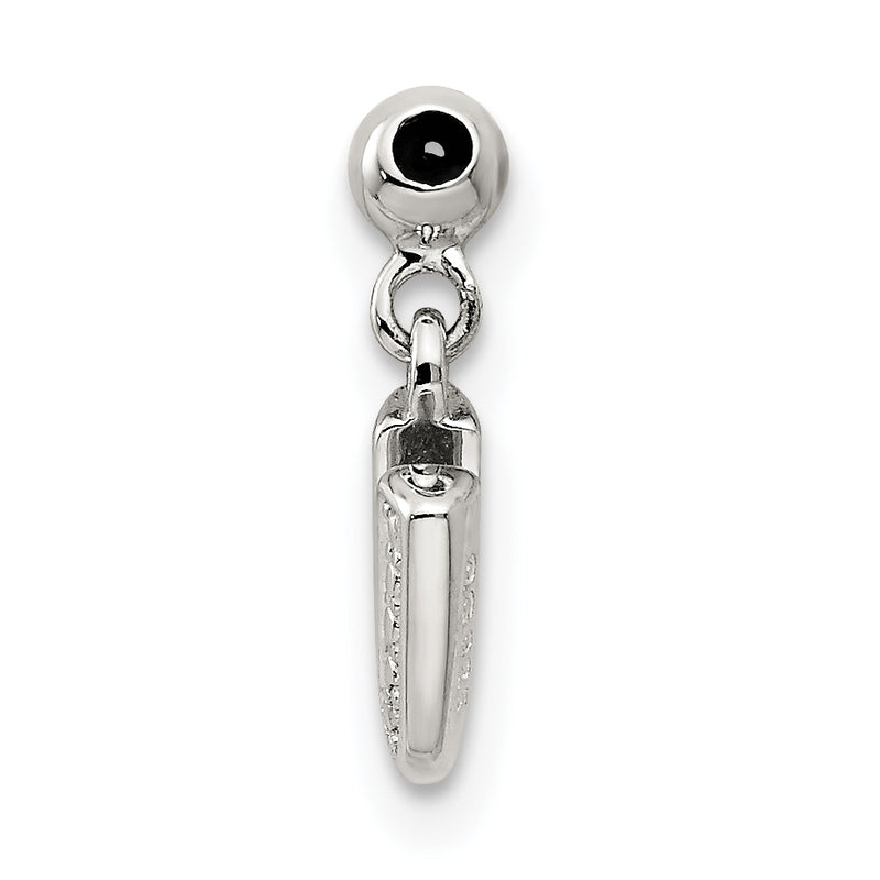 Sterling Silver Mio Memento Letter U Dangle Initial Charm