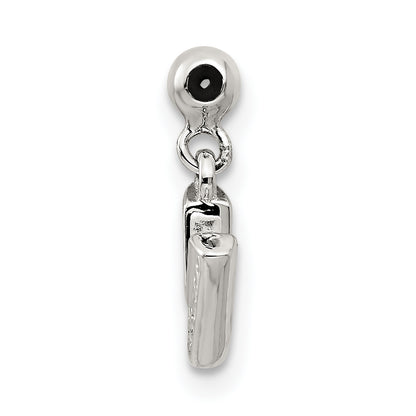 Sterling Silver Mio Memento Letter V Dangle Initial Charm