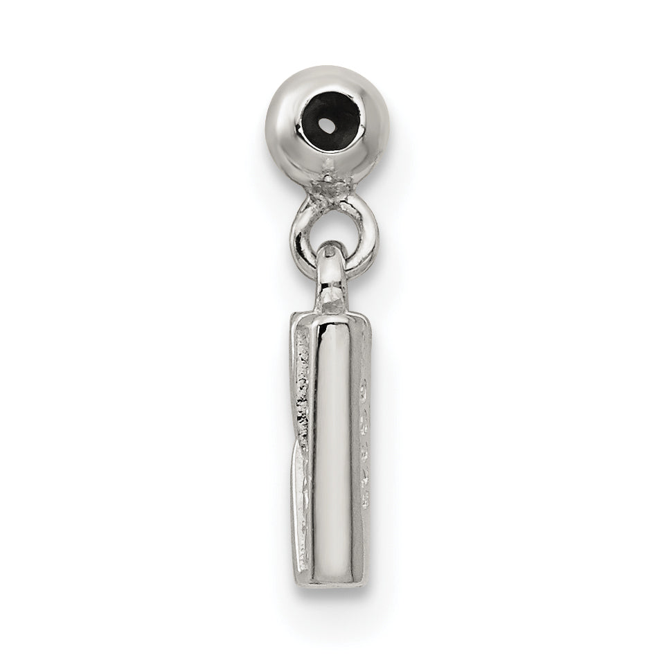 Sterling Silver Mio Memento Letter W Dangle Initial Charm