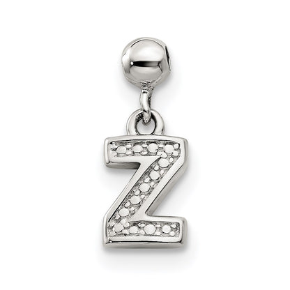 Sterling Silver Mio Memento Letter Z Dangle Initial Charm