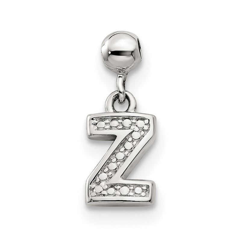 Sterling Silver Mio Memento Letter Z Dangle Initial Charm
