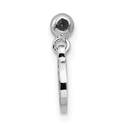 Sterling Silver Mio Memento Rhodium-Plated Gold-Tone Dangle Gemini Charm