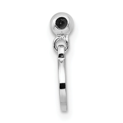 Sterling Silver Mio Memento Rhodium-Plated Gold-Tone Dangle Cancer Charm