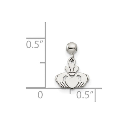 Sterling Silver Mio Memento Dangle Claddagh Charm