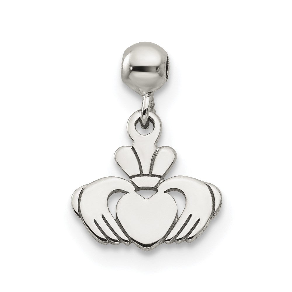 Sterling Silver Mio Memento Dangle Claddagh Charm