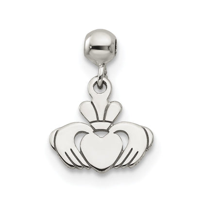 Sterling Silver Mio Memento Dangle Claddagh Charm
