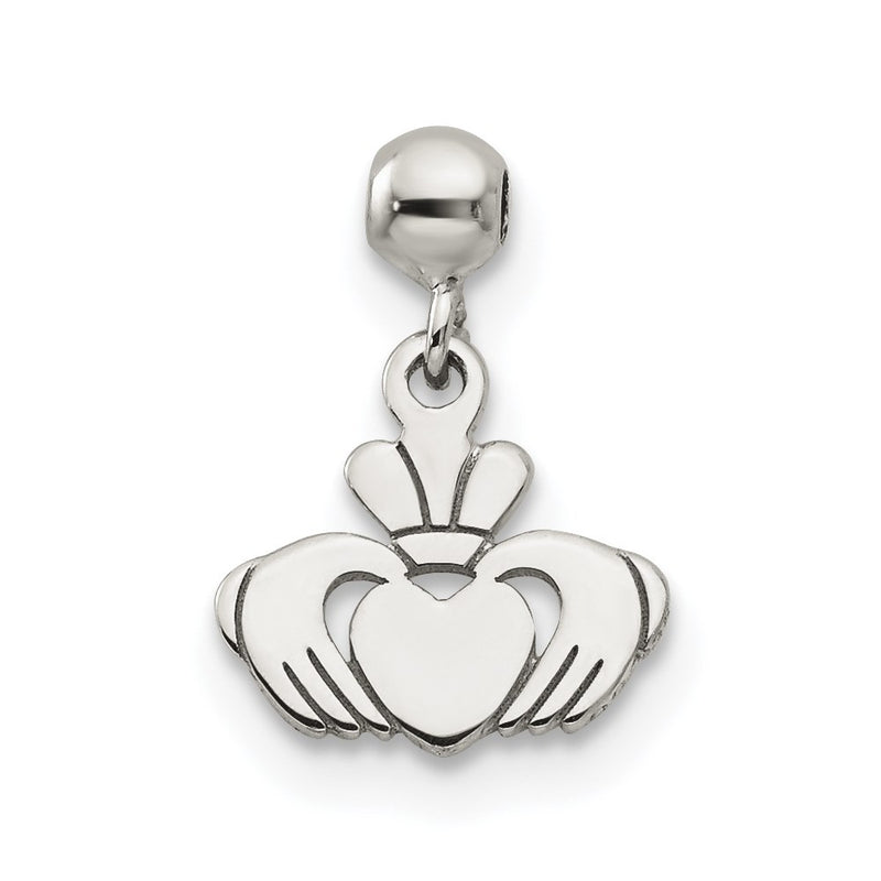 Sterling Silver Mio Memento Dangle Claddagh Charm