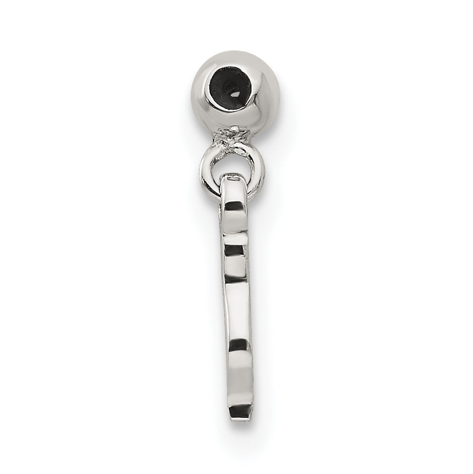 Sterling Silver Mio Memento Dangle Italian Horn Symbol Charm