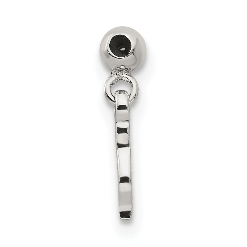 Sterling Silver Mio Memento Dangle Italian Horn Symbol Charm