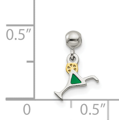 Sterling Silver Mio Memento Gold Tone With Enamel Cocktail Charm
