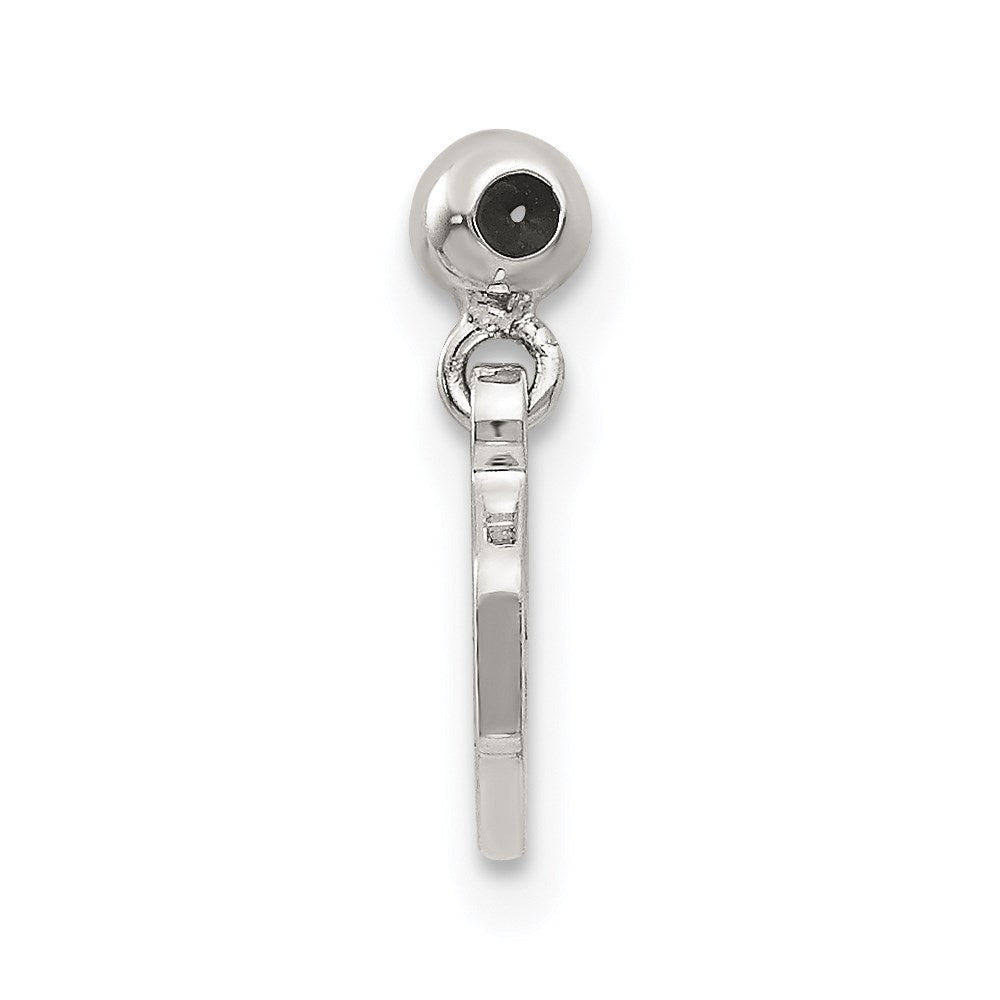 Sterling Silver Mio Memento Dangle Baby Block Charm
