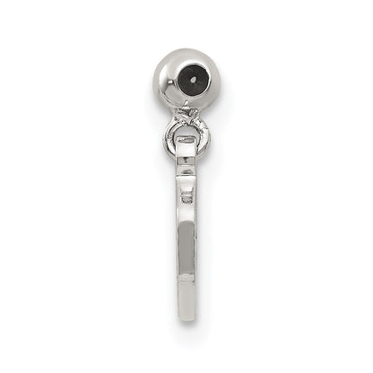 Sterling Silver Mio Memento Dangle Baby Block Charm