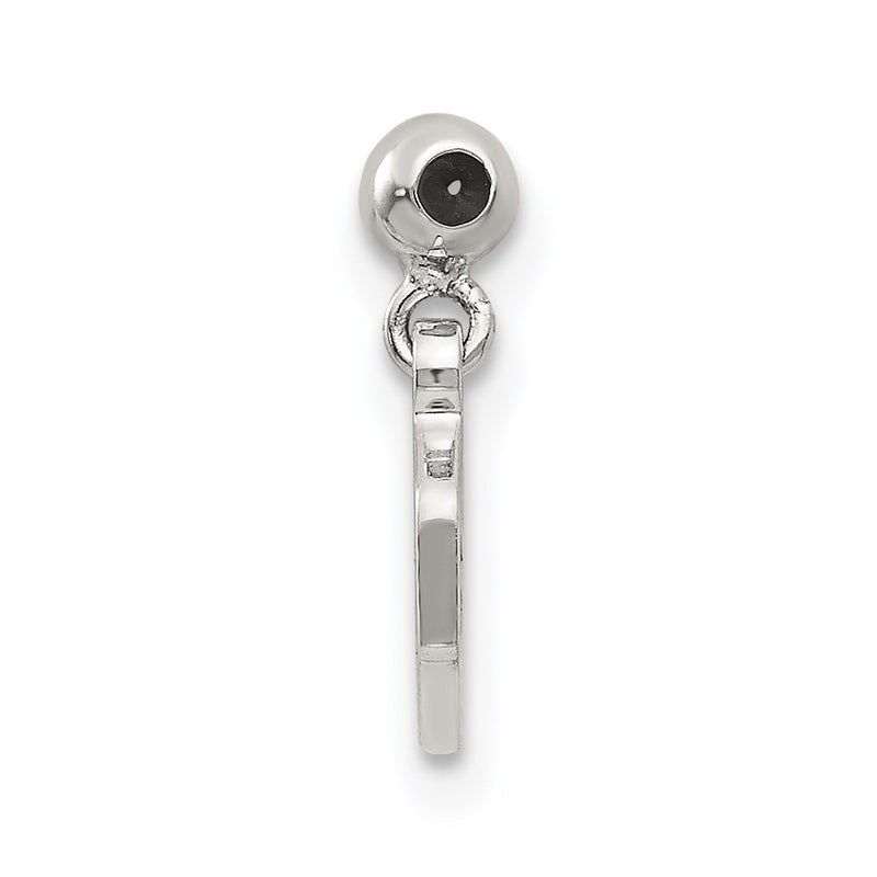 Sterling Silver Mio Memento Dangle Baby Block Charm
