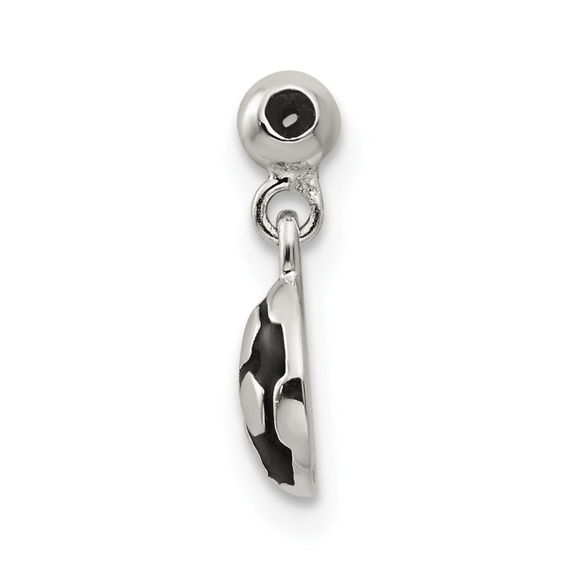 Sterling Silver Mio Memento Enamel Dangle Soccer Ball Charm