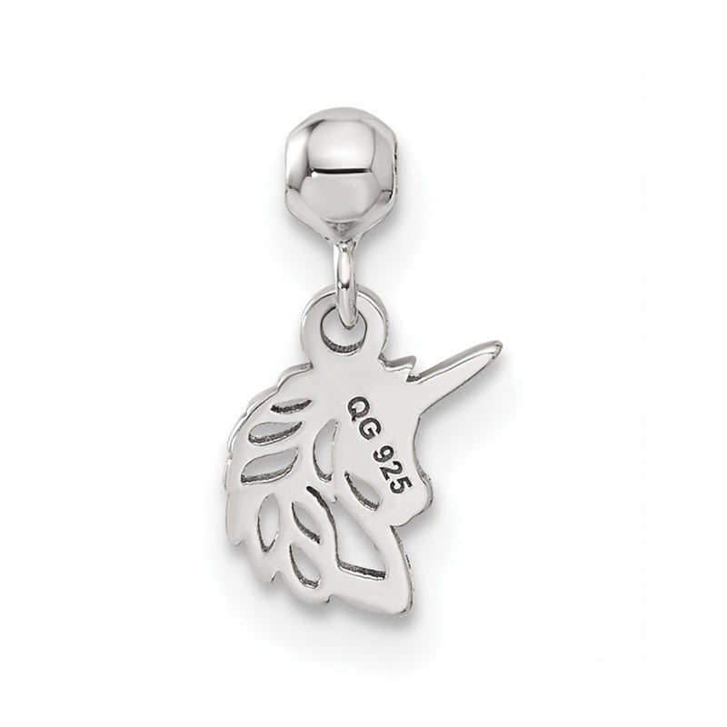 Sterling Silver Mio Memento Dangle Unicorn Charm