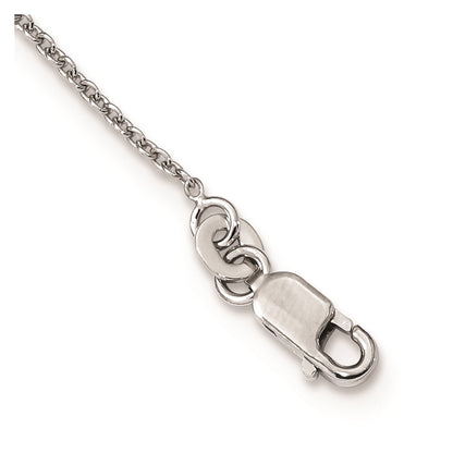 Sterling Silver Brilliant Embers Rhodium-Plated 62 Stone 18 Inch Micro Pav Red And White Cz Heart Necklace With 2 Extender