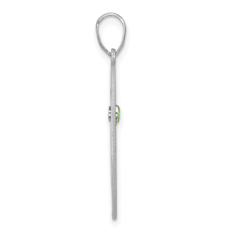 Sterling Silver Silver/Rhodium-Plated 1 Birthstone With Ss Bezel Family Pendant