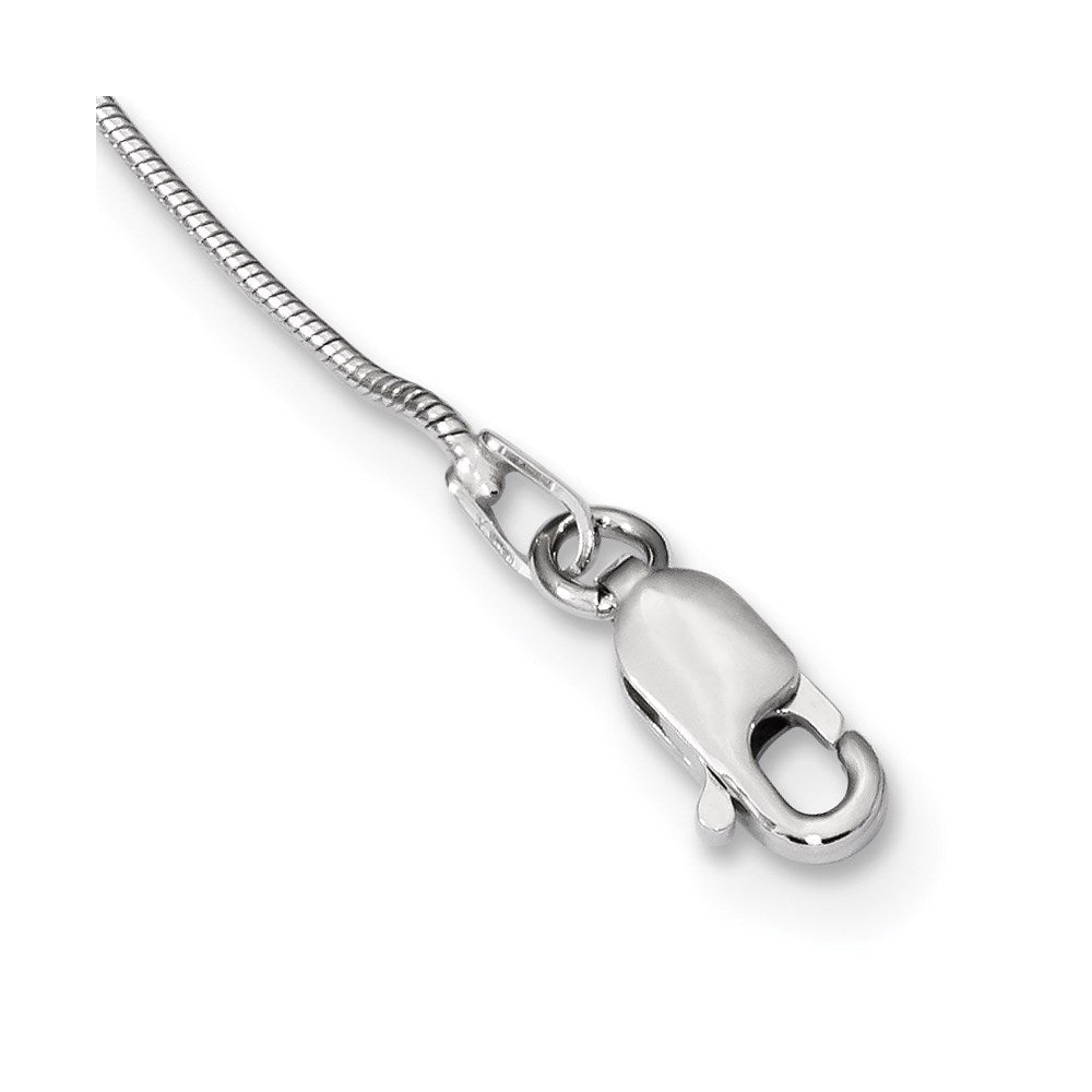 Sterling Silver Rhodium-Plated Cz Brilliant Embers Pave Oval Necklace