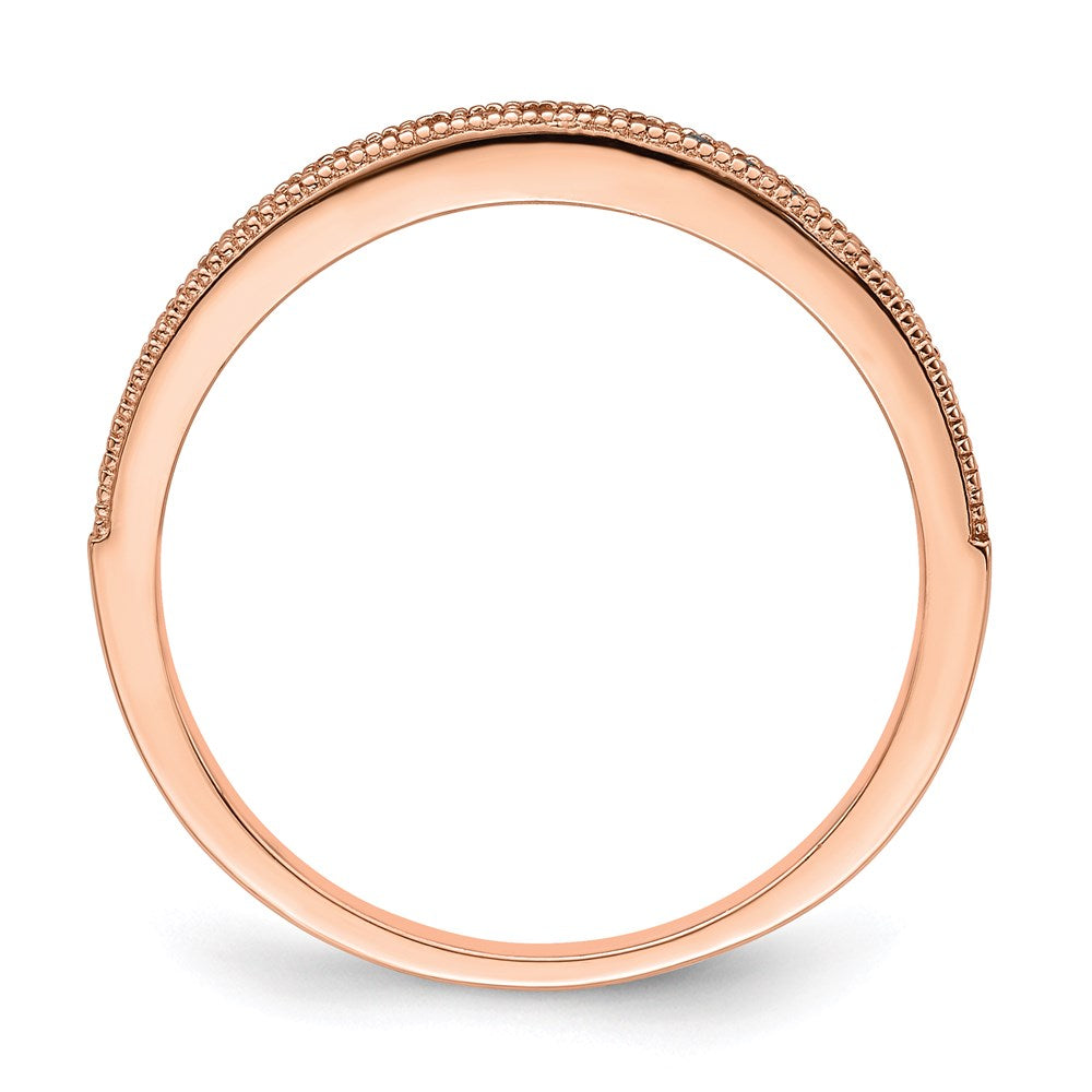 Ss/Gold Plated Brilliant Embers Sterling Silver Rose Gold-Plated 25 Stone Micro Pav Cz Polished Ring