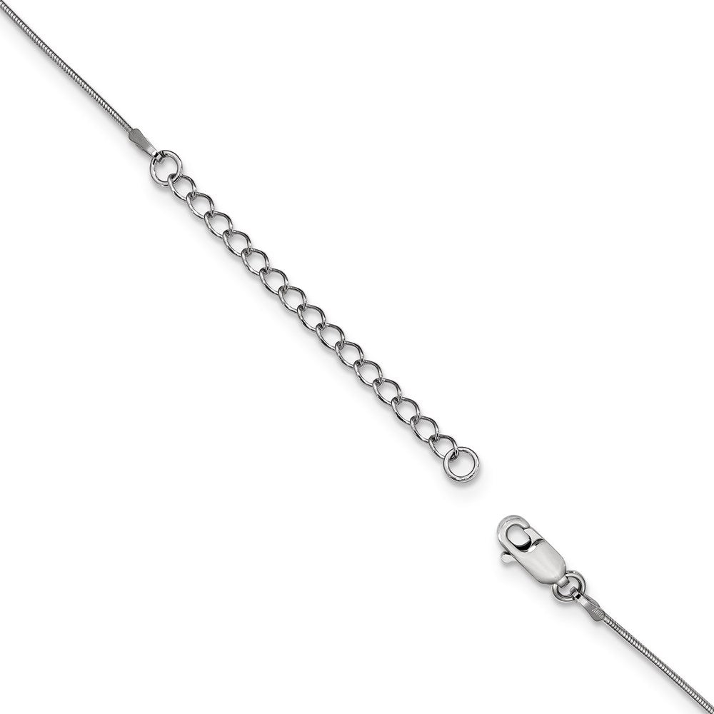 Sterling Silver Ss Rhodium-Plated Cz Brilliant Embers Fancy Necklace