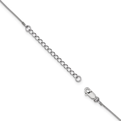 Sterling Silver Ss Rhodium-Plated Cz Brilliant Embers Fancy Necklace