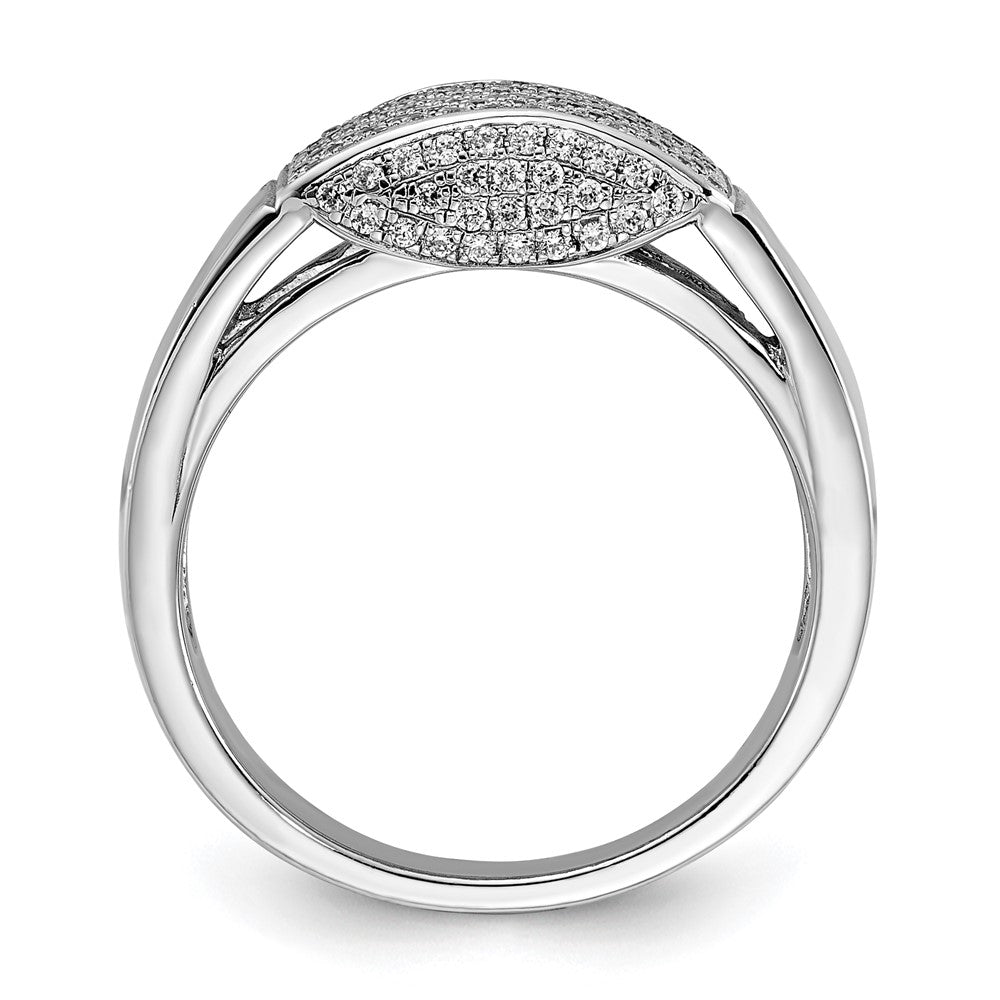 Sterling Silver & Cz Brilliant Embers Ring