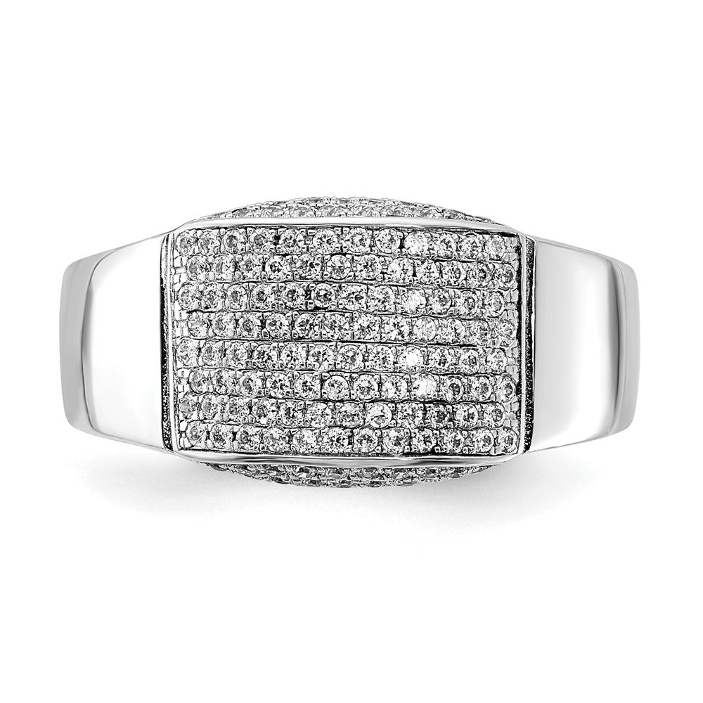 Sterling Silver & Cz Brilliant Embers Ring