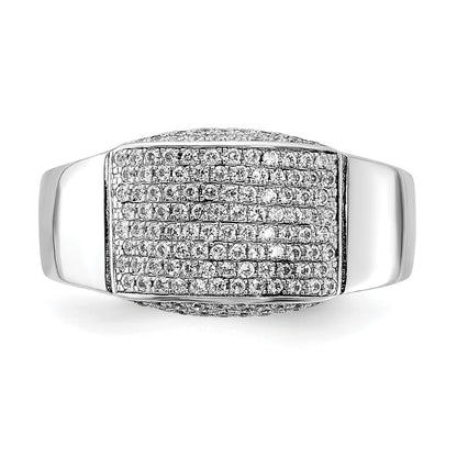 Sterling Silver & Cz Brilliant Embers Ring