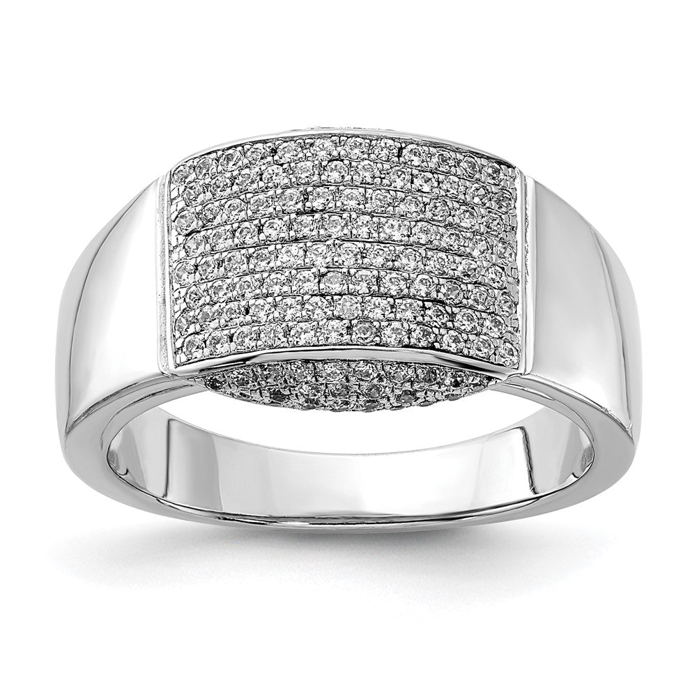 Sterling Silver & Cz Brilliant Embers Ring